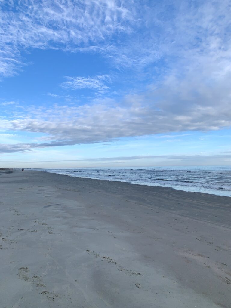 beach on Kiawah Island, South Carolina on a nice day