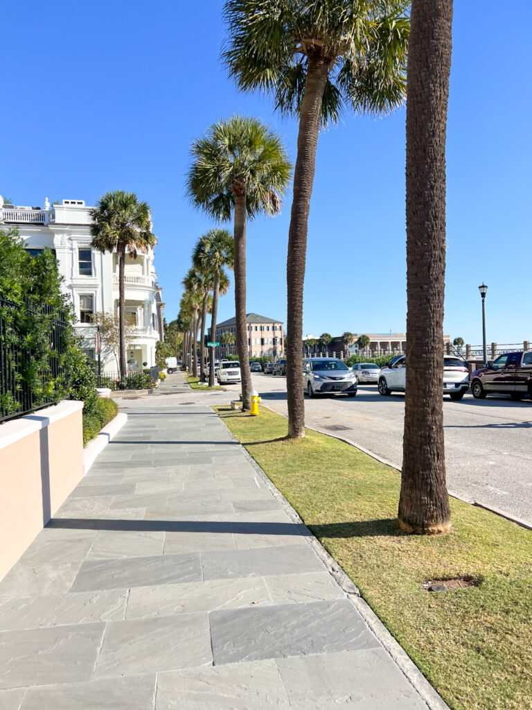 antebellum homes along the battery in charleston, sc.