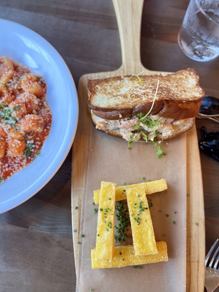 shrimp roll at obstinate daughter charleston restaurant