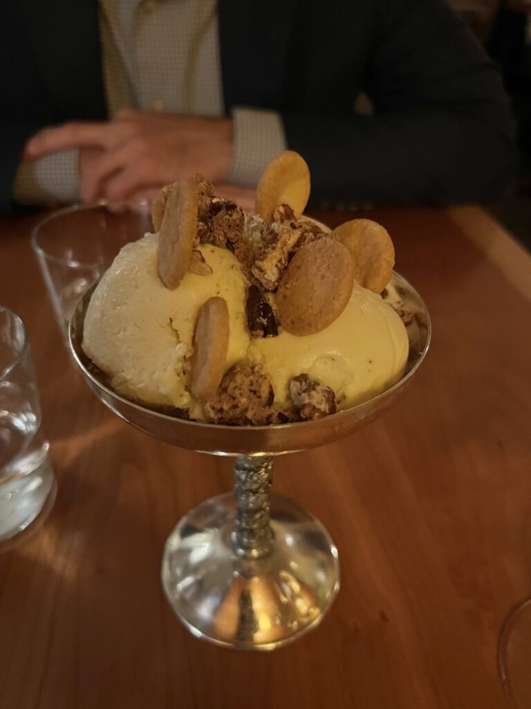 dessert at merci restaurant in charleston