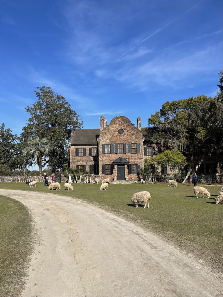 Historic home at Middleton place in Charleston sc